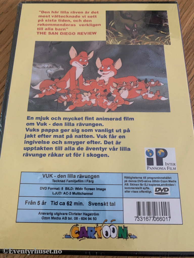 Vuk – Den lilla rävungen . 1981 . DVD. Ny i plast!