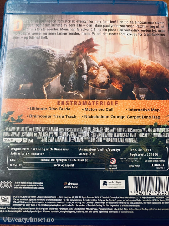 Walking With Dinosaurs - The Movie. Blu-Ray + Dvd. Disc