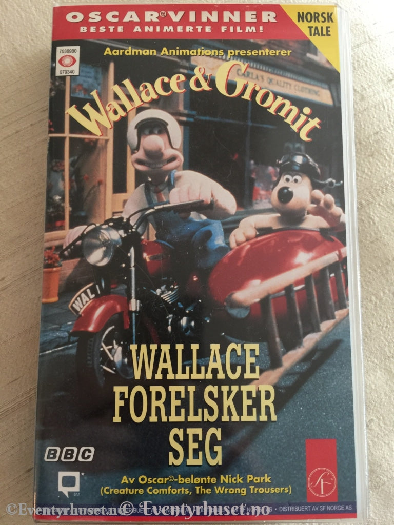 Wallace & Gromit. 1993. Forelsker Seg. Vhs. Vhs