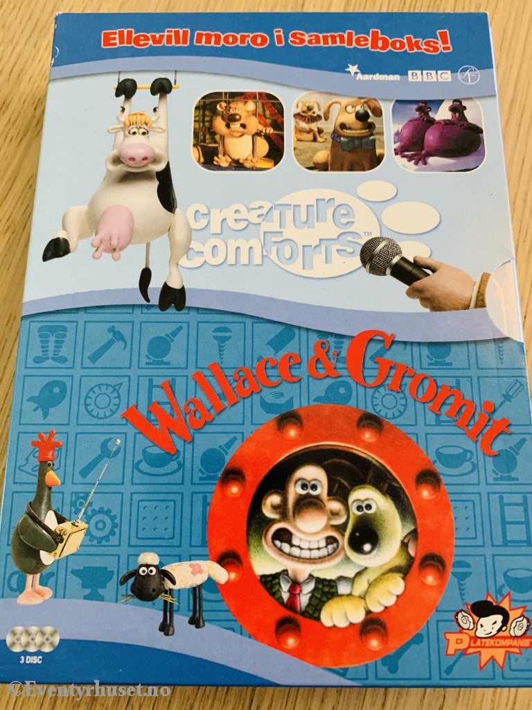 Wallace & Gromit / Creature Comforts. 2000/2003. Dvd Samleboks.