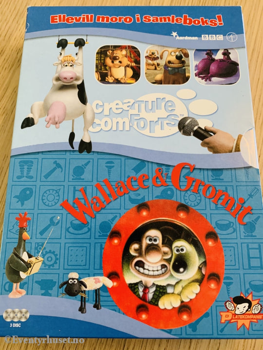 Wallace & Gromit / Creature Comforts. 2000/2003. Dvd Samleboks.