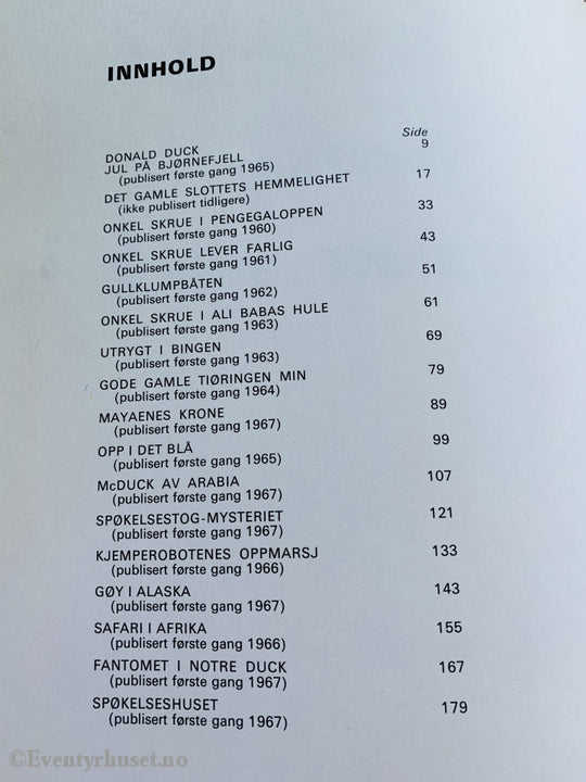 Walt Disney. 1972-75. Jeg Onkel Skrue. Kjempebøkene (Jeg Bøkene).