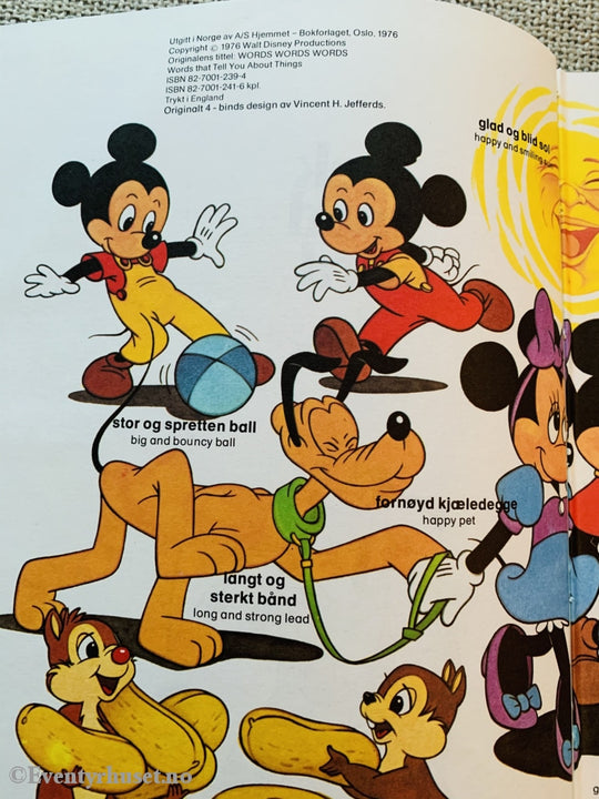 Walt Disney. 1976. Lek Med Ord. Adjektiver Og Adverber. Fortelling