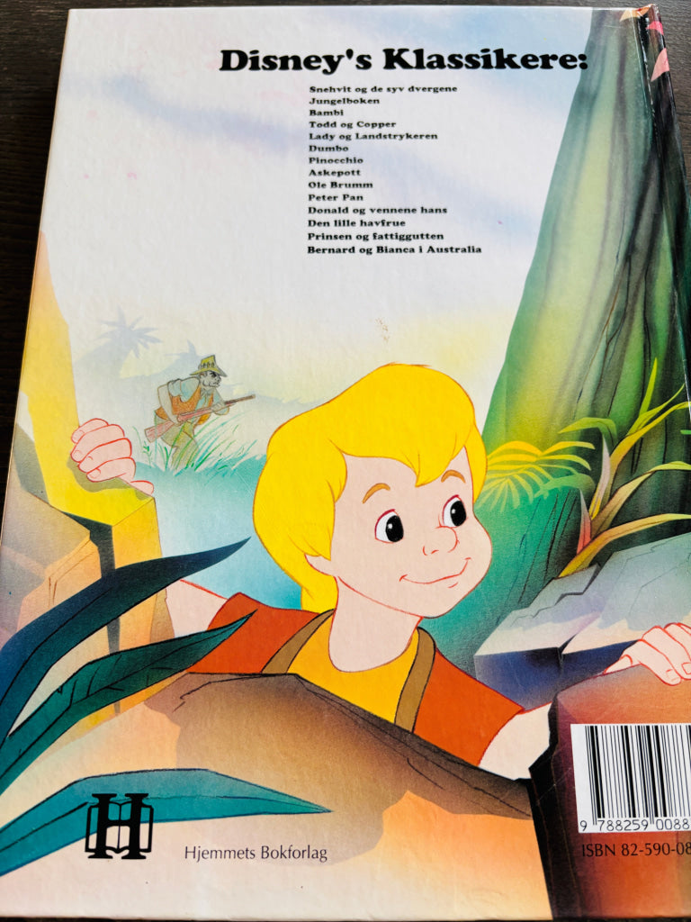Walt Disney – Bernard og Bianca i Australia. Bok.