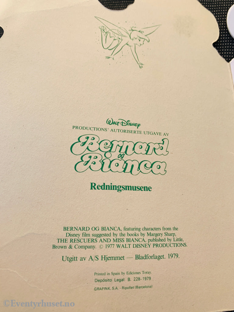 Walt Disney. Bernard og Bianca: Redningsmusene.
