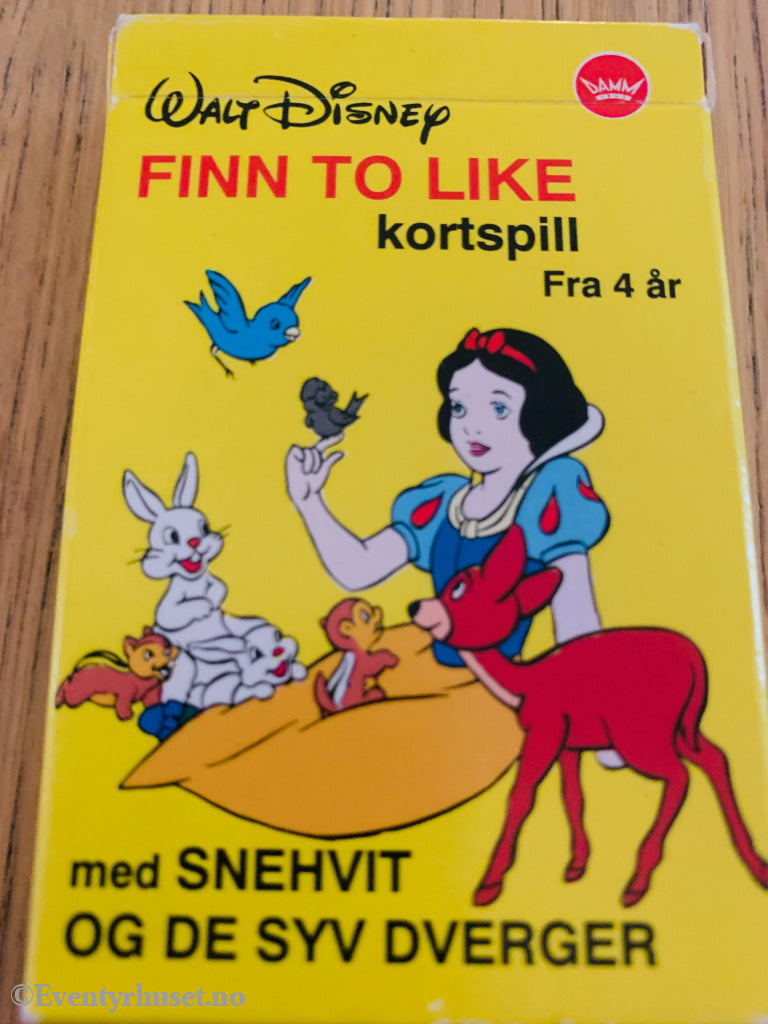 Walt Disney – Finn to like med Snehvit og de syv dverger. Kortspill