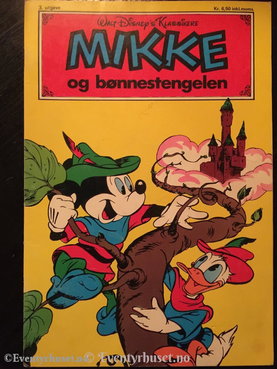 Walt Disney Klassikere. 1976. Mikke Mus Og Bønnestengelen. Vg+. Tegneserieblad