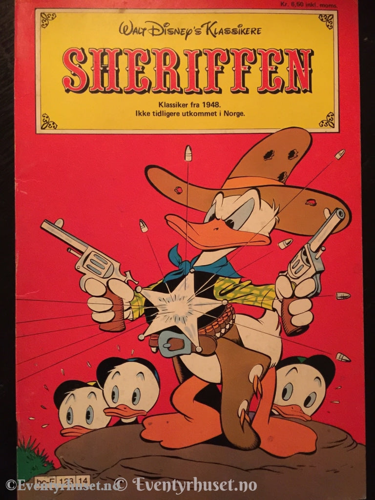 Walt Disney Klassikere. 1977. Sheriffen. Fn/vg. Tegneserieblad