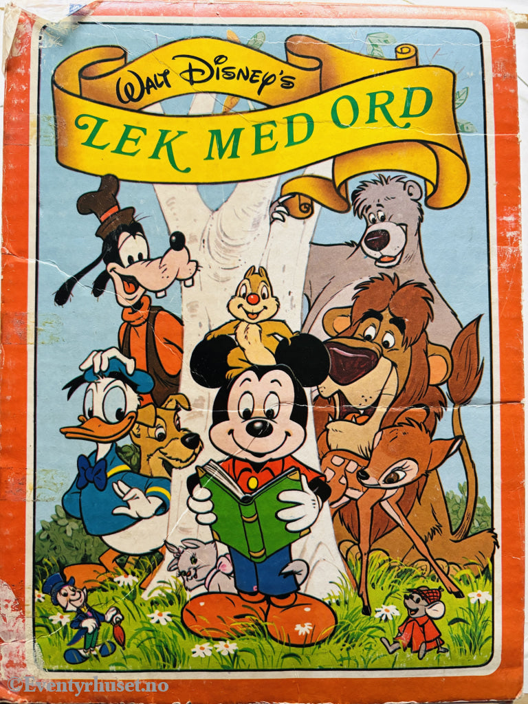 Walt Disney. Lek med ord. 1974. Barnebok.