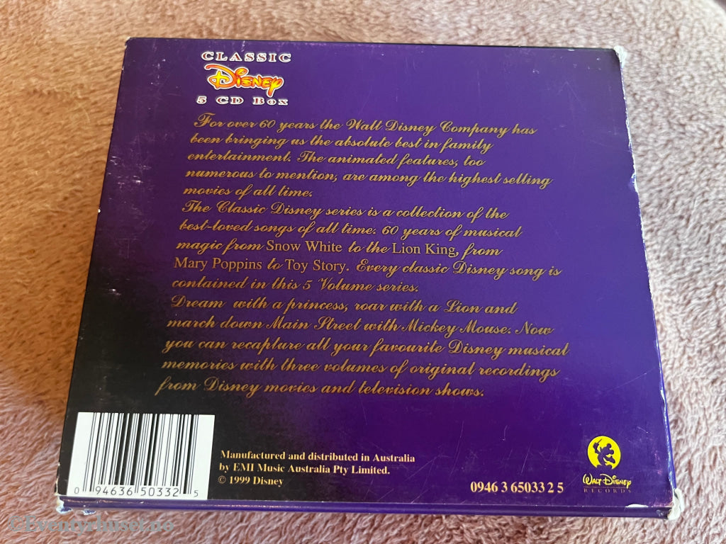 Walt Disney Records. 1995. Classic Disney: 60 Years of Musical Magic (5 CD Box). Musikk på CD.