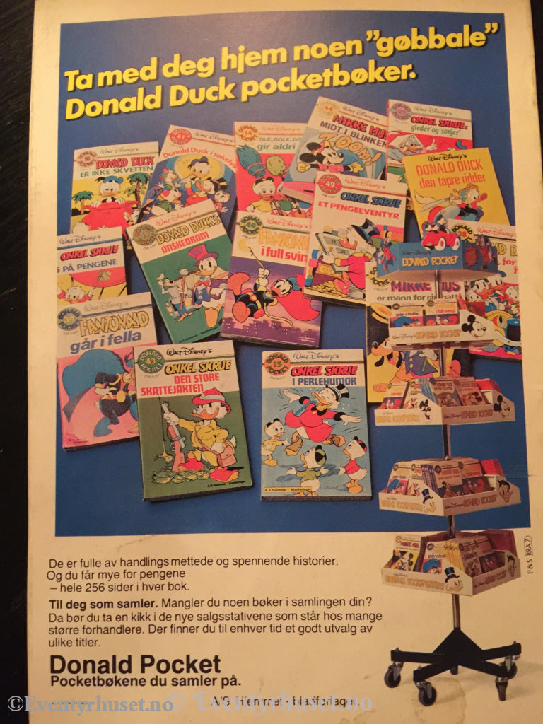 Walt Disney´s Godbiter. 1984. Det Gamle Slottets Hemmelighet. Vg+. Tegneserieblad