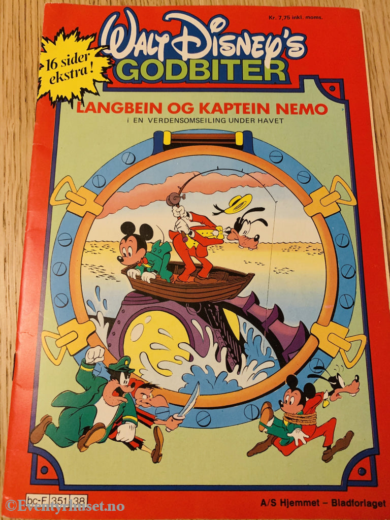 Walt Disney´s Godbiter. Langbein Og Kaptein Nemo. Tegneserieblad