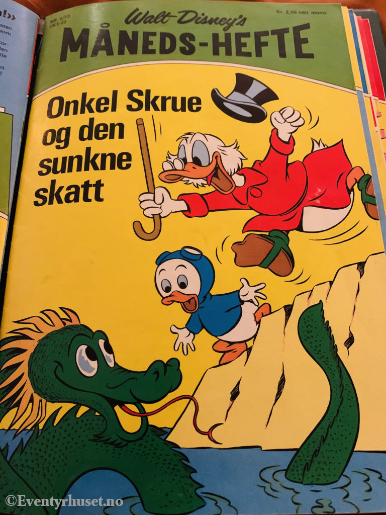 Walt Disney´s Måneds-Hefte. 1973/06. Tegneserieblad