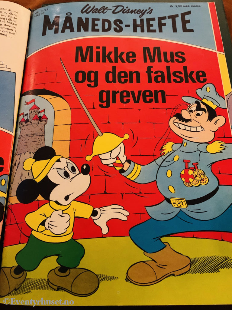 Walt Disney´s Måneds-Hefte. 1973/11. Tegneserieblad