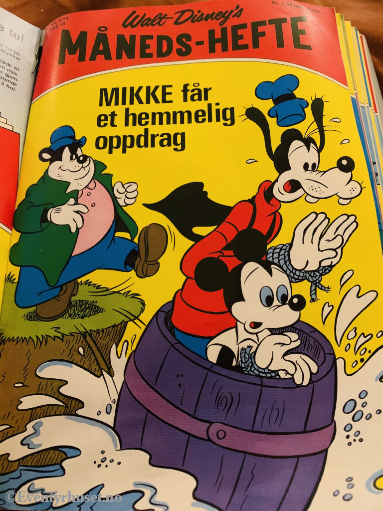 Walt Disney´s Måneds-Hefte. 1974/05. Tegneserieblad