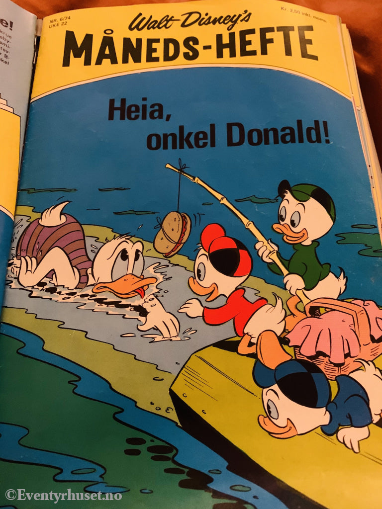 Walt Disney´s Måneds-Hefte. 1974/06. Tegneserieblad