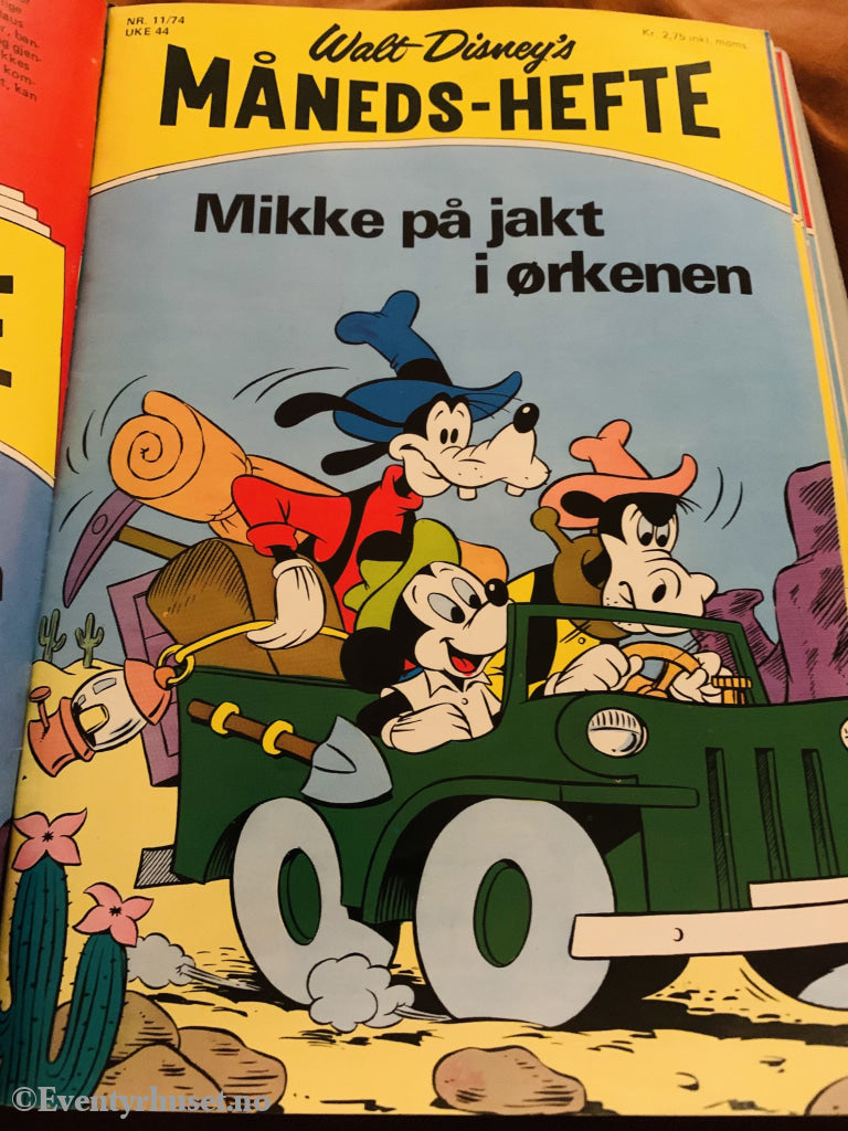 Walt Disney´s Måneds-Hefte. 1974/11. Tegneserieblad