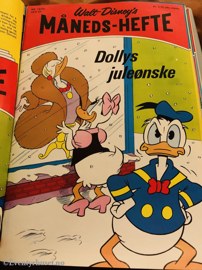 Walt Disney´s Måneds-Hefte. 1974/12. Tegneserieblad