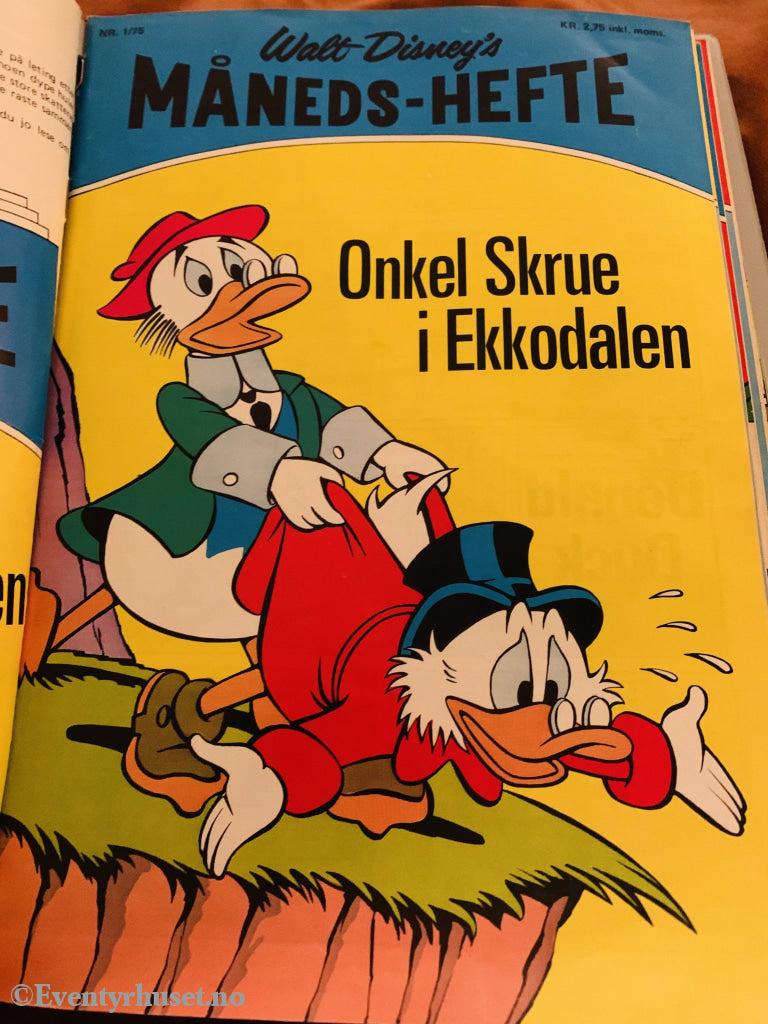 Walt Disney´s Måneds-Hefte. 1975/01. Tegneserieblad