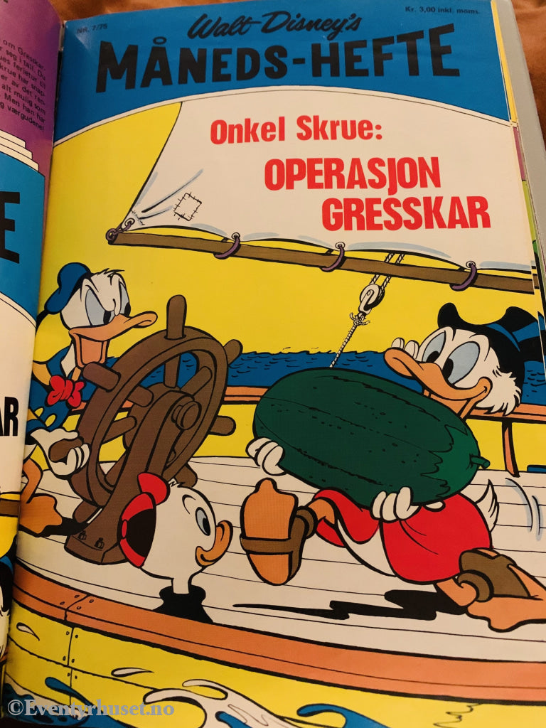 Walt Disney´s Måneds-Hefte. 1975/07. Tegneserieblad