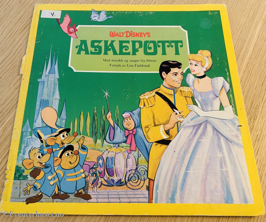 Walt Disneys Askepott. 1971. Lp. Lp Plate