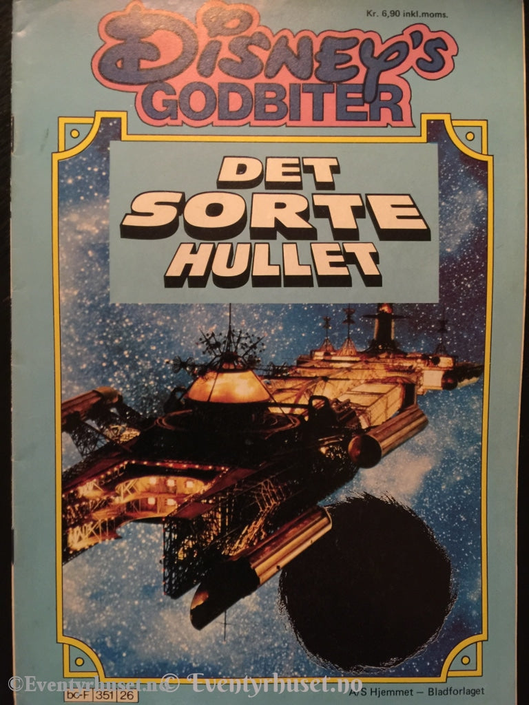 Walt Disney´s Godbiter. 1980. Det Sorte Hullet. Vg. Tegneserieblad