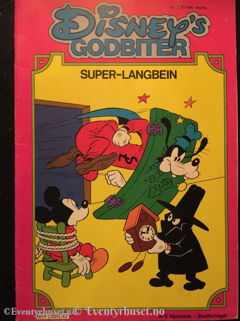 Walt Disney´s Godbiter. 1981. Super-Langbein. Vg. Tegneserieblad