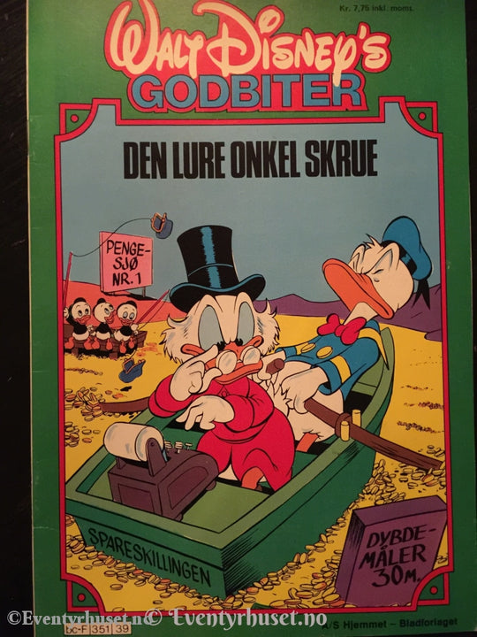 Walt Disney´s Godbiter. 1982. Den Lure Onkel Skrue. Fn. Tegneserieblad