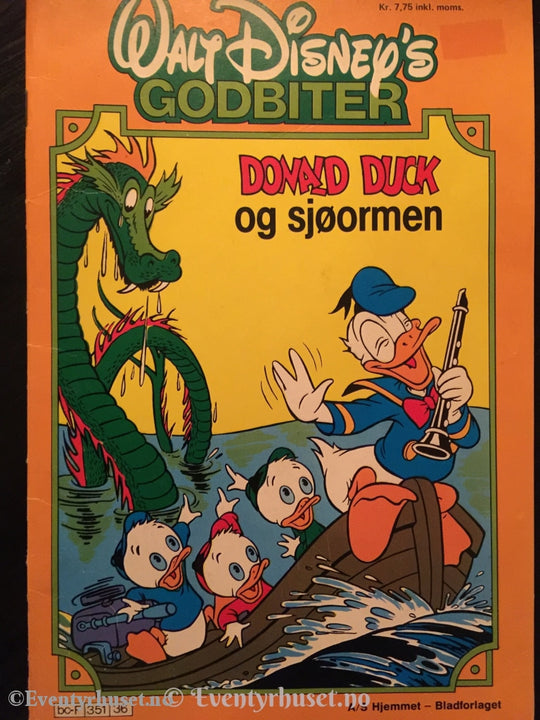 Walt Disney´s Godbiter. 198X. Donald Duck Og Sjøormen. Tegneserieblad