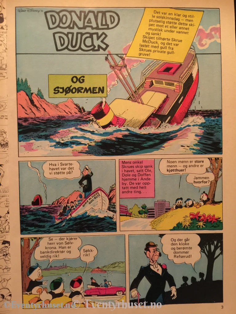 Walt Disney´s Godbiter. 198X. Donald Duck Og Sjøormen. Tegneserieblad