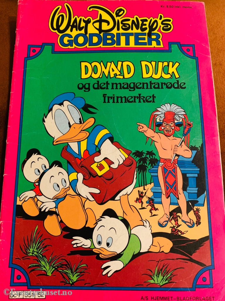 Walt Disney´s Godbiter. Donald Duck Og Det Magentarøde Frimerket. Tegneserieblad