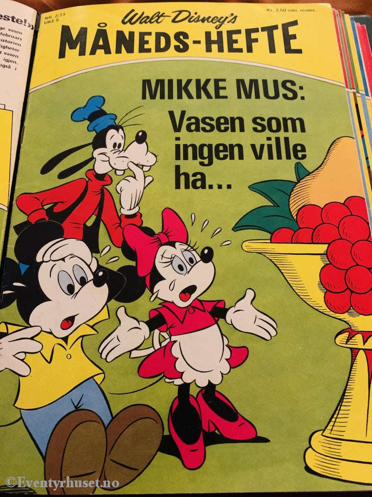 Walt Disney´s Måneds-Hefte. 1973/02. Tegneserieblad