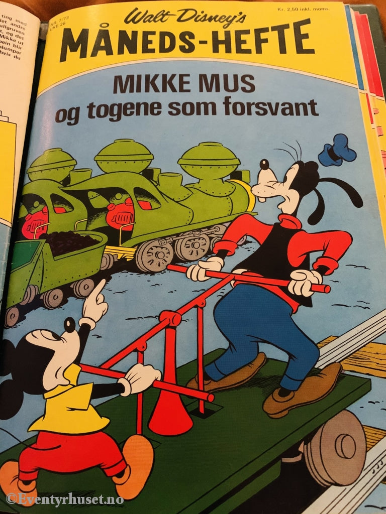 Walt Disney´s Måneds-Hefte. 1973/07. Tegneserieblad