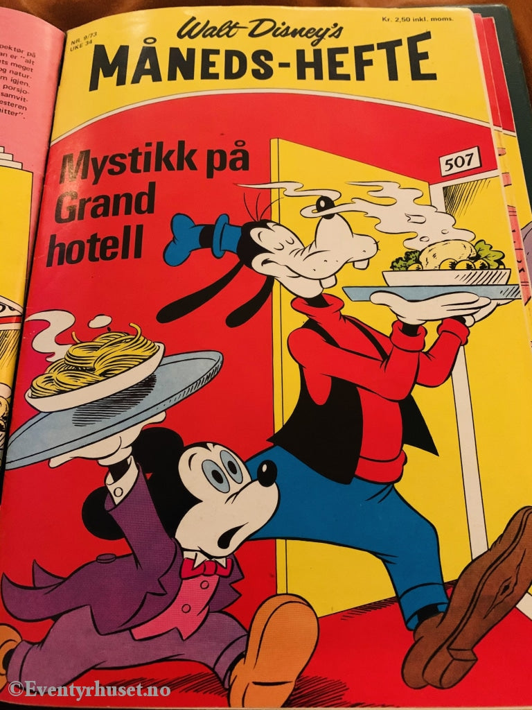 Walt Disney´s Måneds-Hefte. 1973/09. Tegneserieblad
