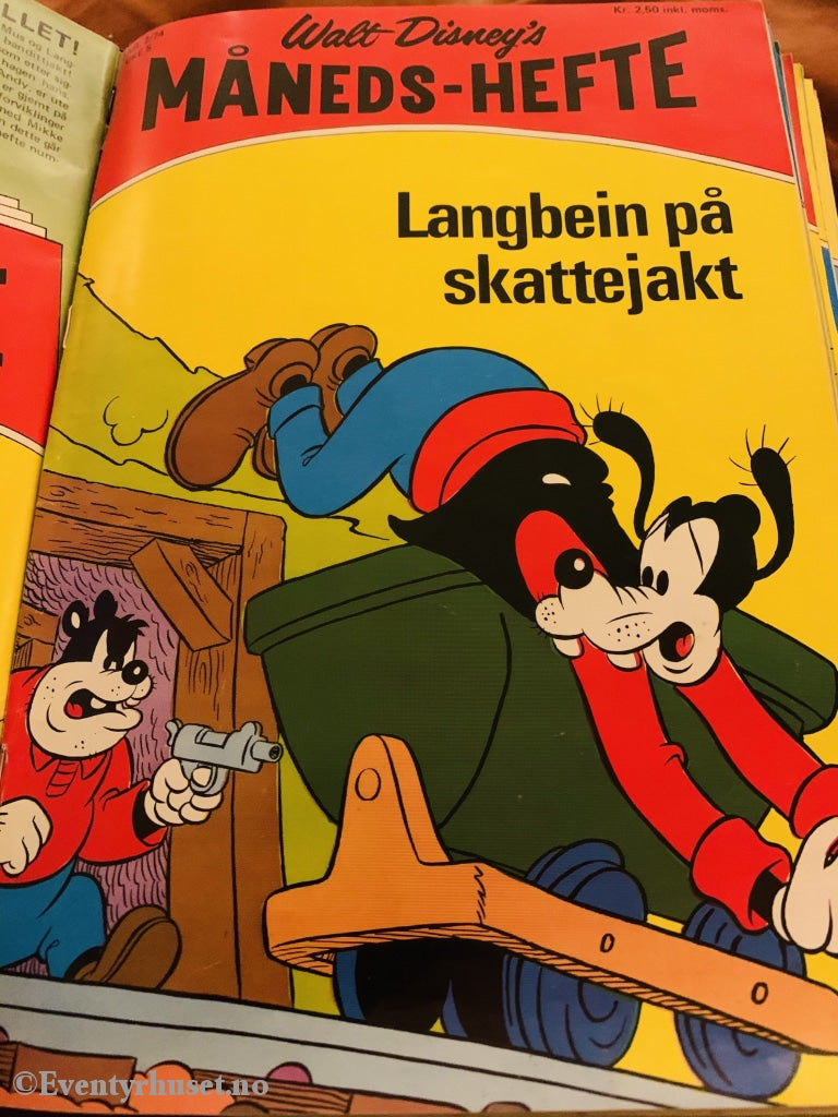 Walt Disney´s Måneds-Hefte. 1974/02. Tegneserieblad