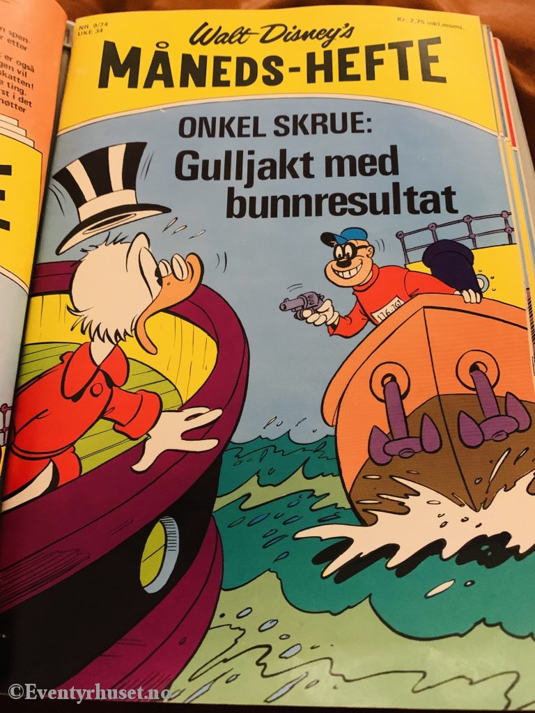 Walt Disney´s Måneds-Hefte. 1974/09. Tegneserieblad