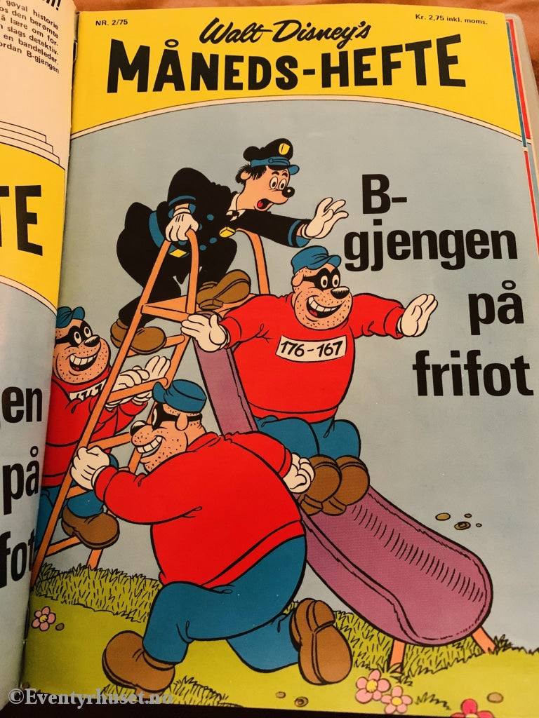 Walt Disney´s Måneds-Hefte. 1975/02. Tegneserieblad
