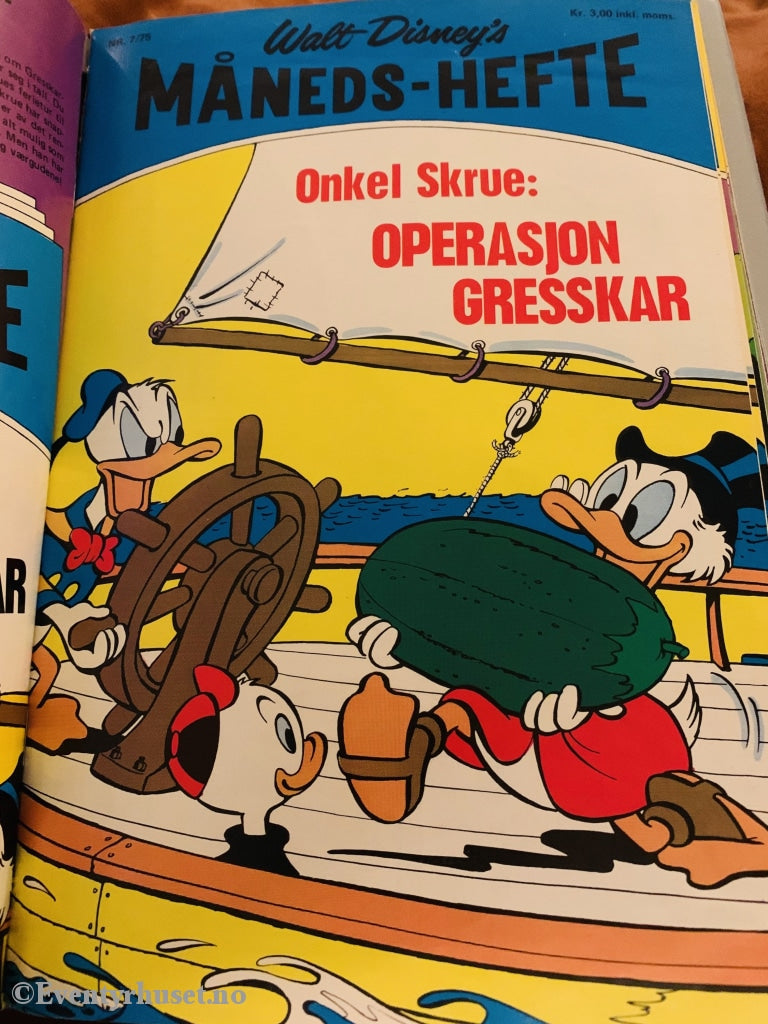 Walt Disney´s Måneds-Hefte. 1975/07. Tegneserieblad