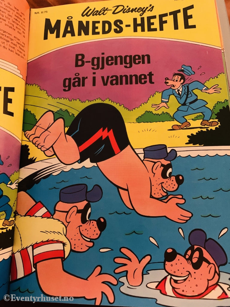 Walt Disney´s Måneds-Hefte. 1975/08. Tegneserieblad