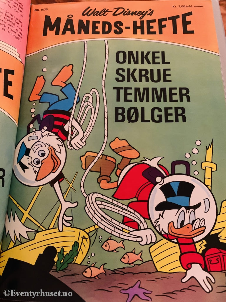Walt Disney´s Måneds-Hefte. 1975/09. Tegneserieblad