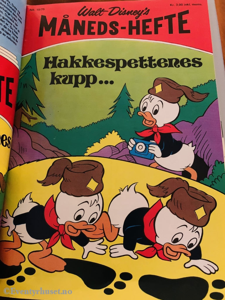 Walt Disney´s Måneds-Hefte. 1975/10. Tegneserieblad