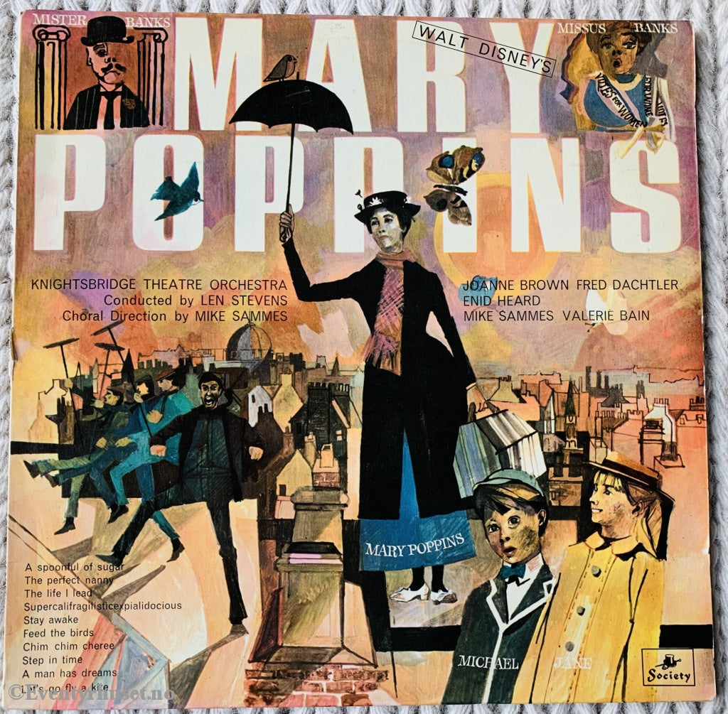 Walt Disneys Mary Poppins. Lp. Lp Plate