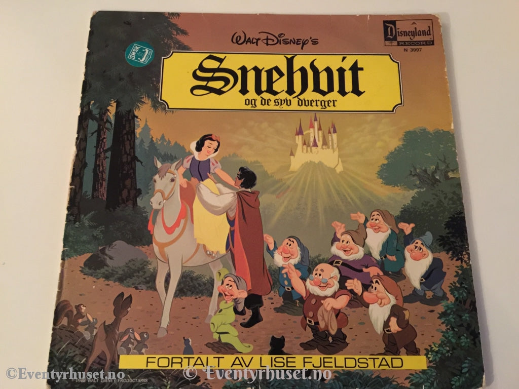 Walt Disneys Snehvit. 1971. Lp. Lp Plate