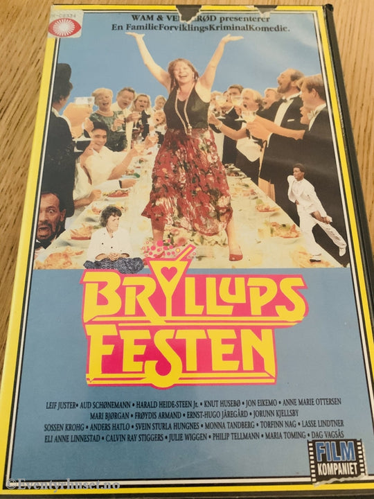 Wam Og Vennerød. 1989. Bryllupsfesten. Vhs Big Box.