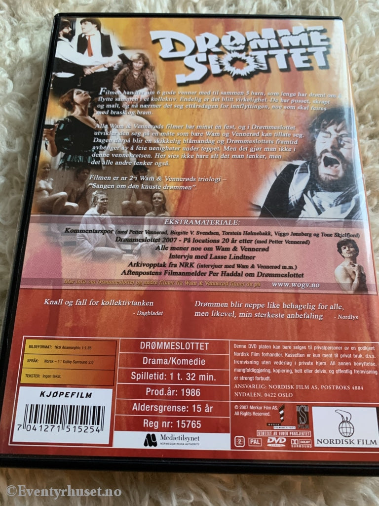 Wam & Vennerød. 1986. Drømmeslottet. Dvd. Dvd