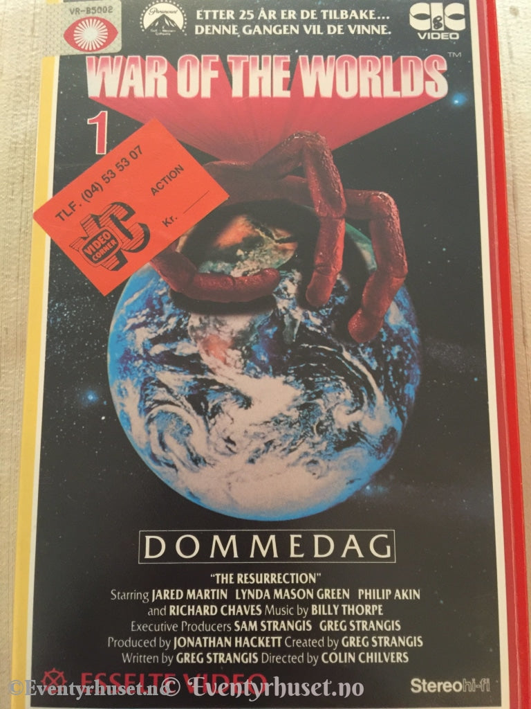 War Of The Worlds 1 - Dommedag. Vhs Big Box.