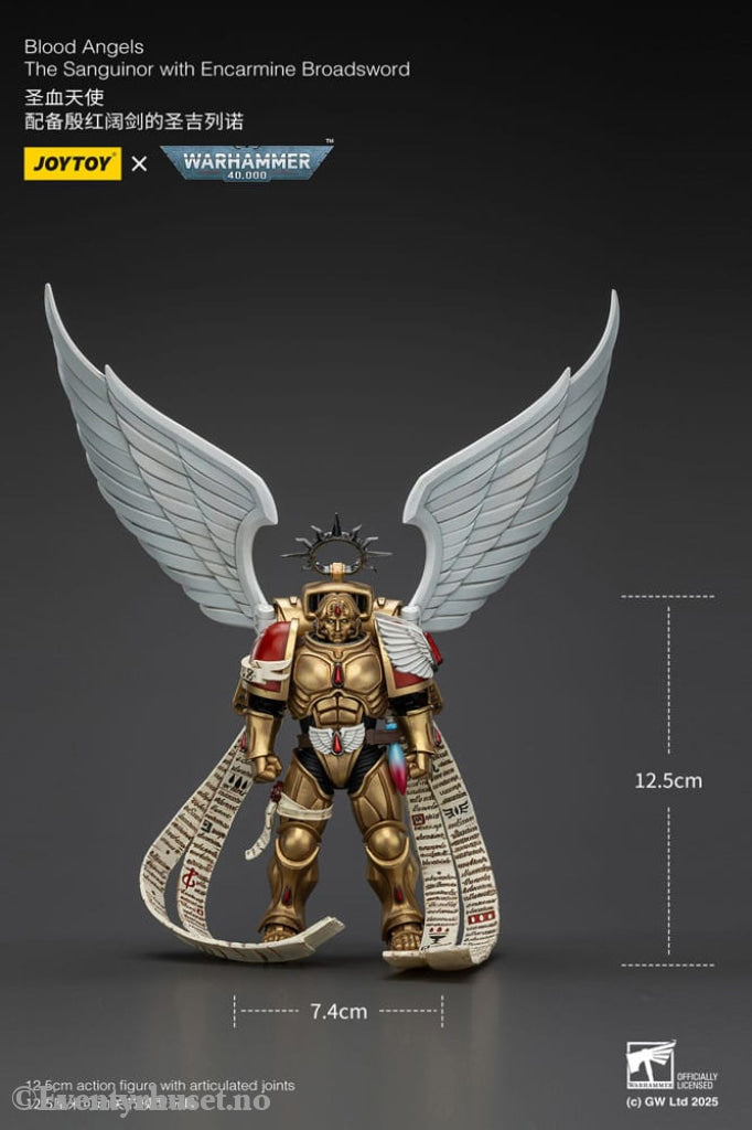 Warhammer 40,000 Action Figure 1/18 Blood Angels The Sanguinor with Encarmine Broadsword 12 cm Toys
