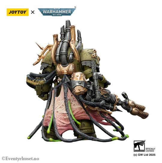Warhammer 40,000 Action Figure Death Guard Lord of Virulence with Power Fist and Twin Plague Spewer 14 cm Toys
