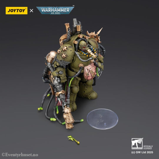Warhammer 40,000 Action Figure Death Guard Lord of Virulence with Power Fist and Twin Plague Spewer 14 cm Toys