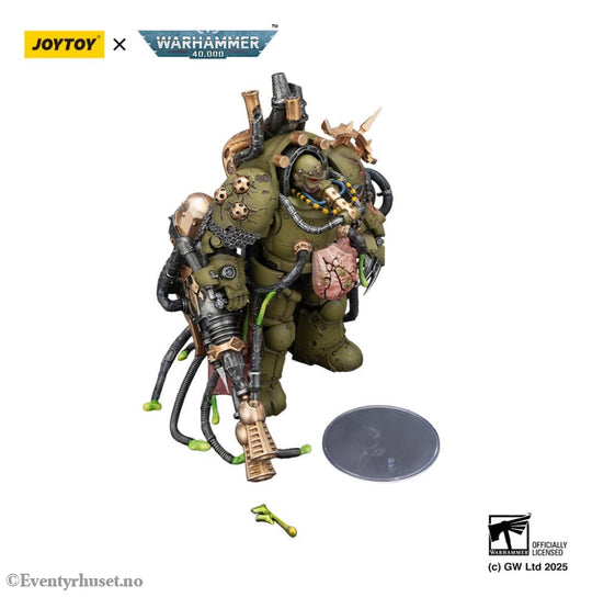 Warhammer 40,000 Action Figure Death Guard Lord of Virulence with Power Fist and Twin Plague Spewer 14 cm Toys